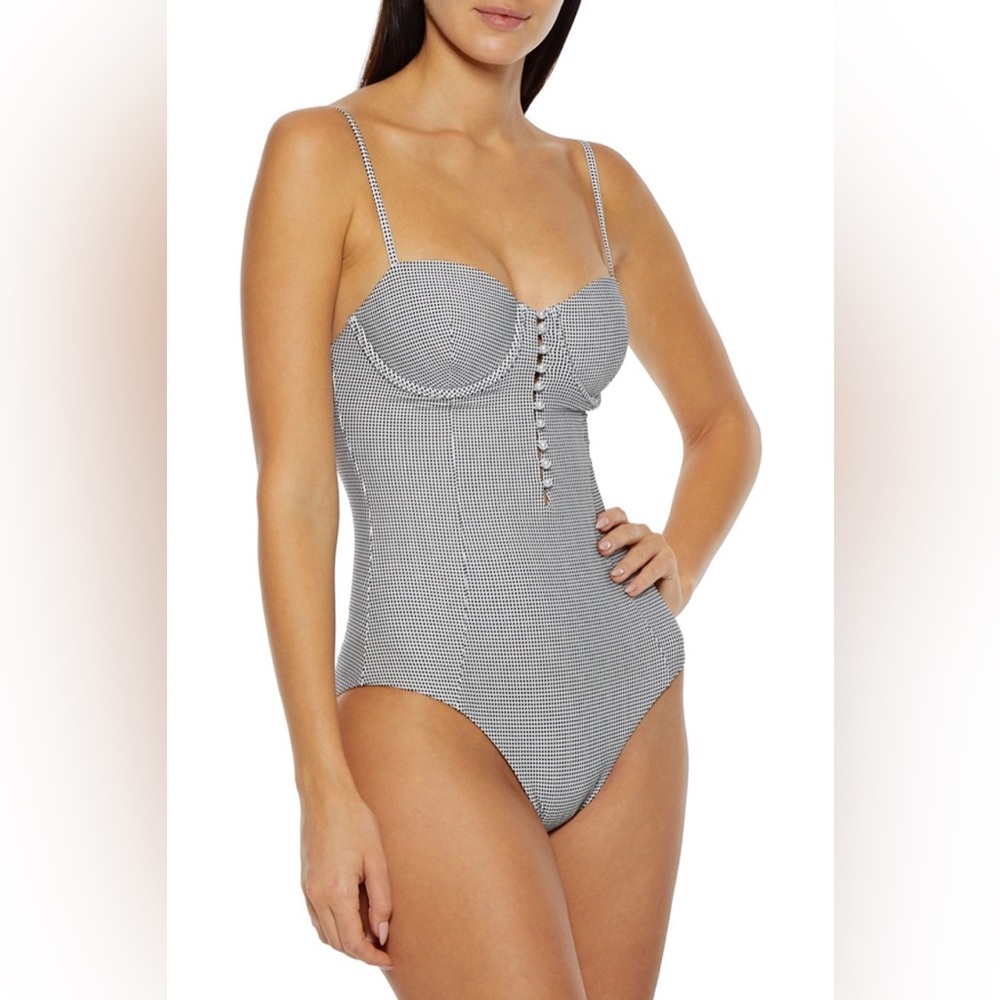Onia Checkered Swimsuit